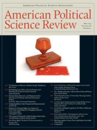 Cover of APSR journal